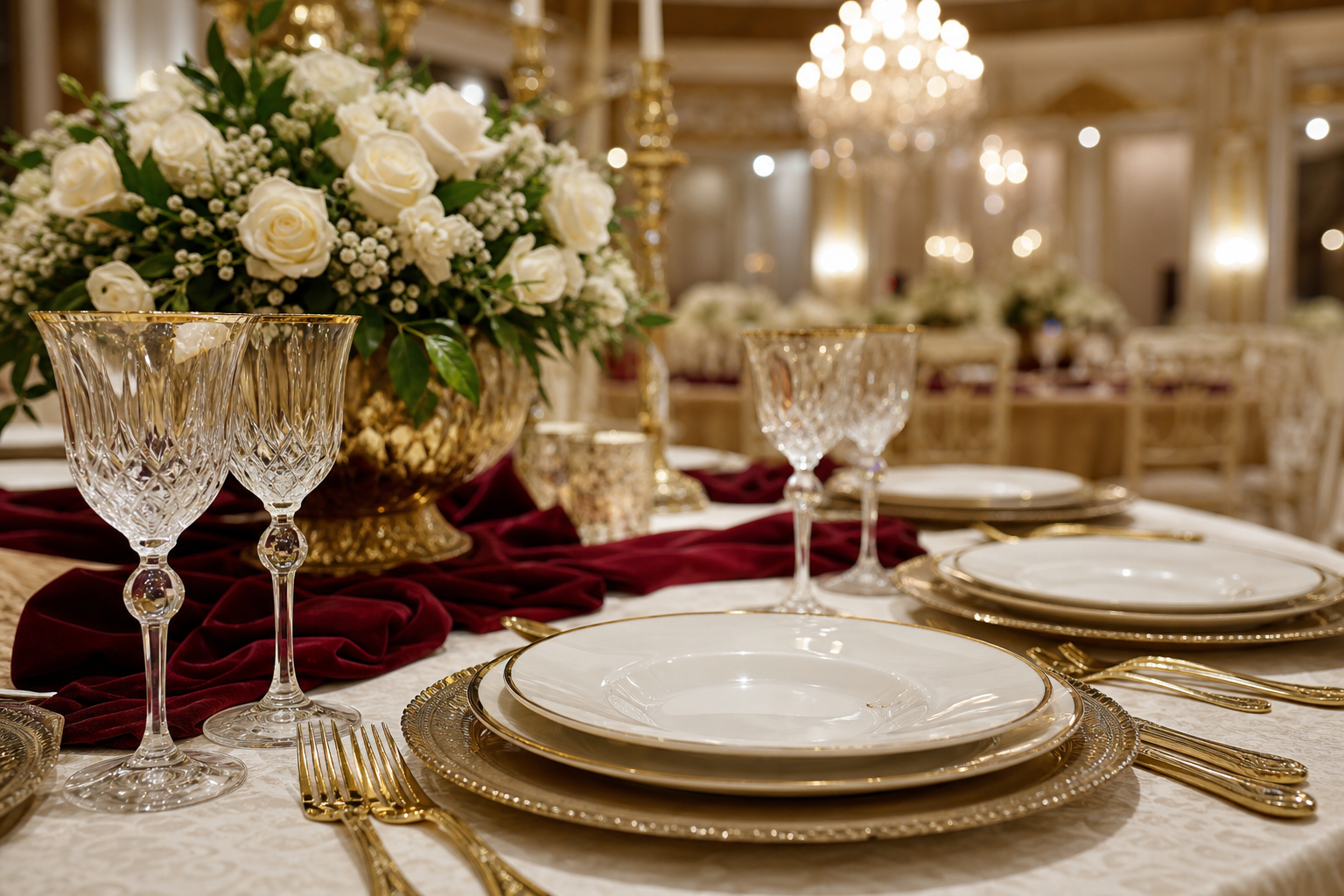 Table layouts by guest count