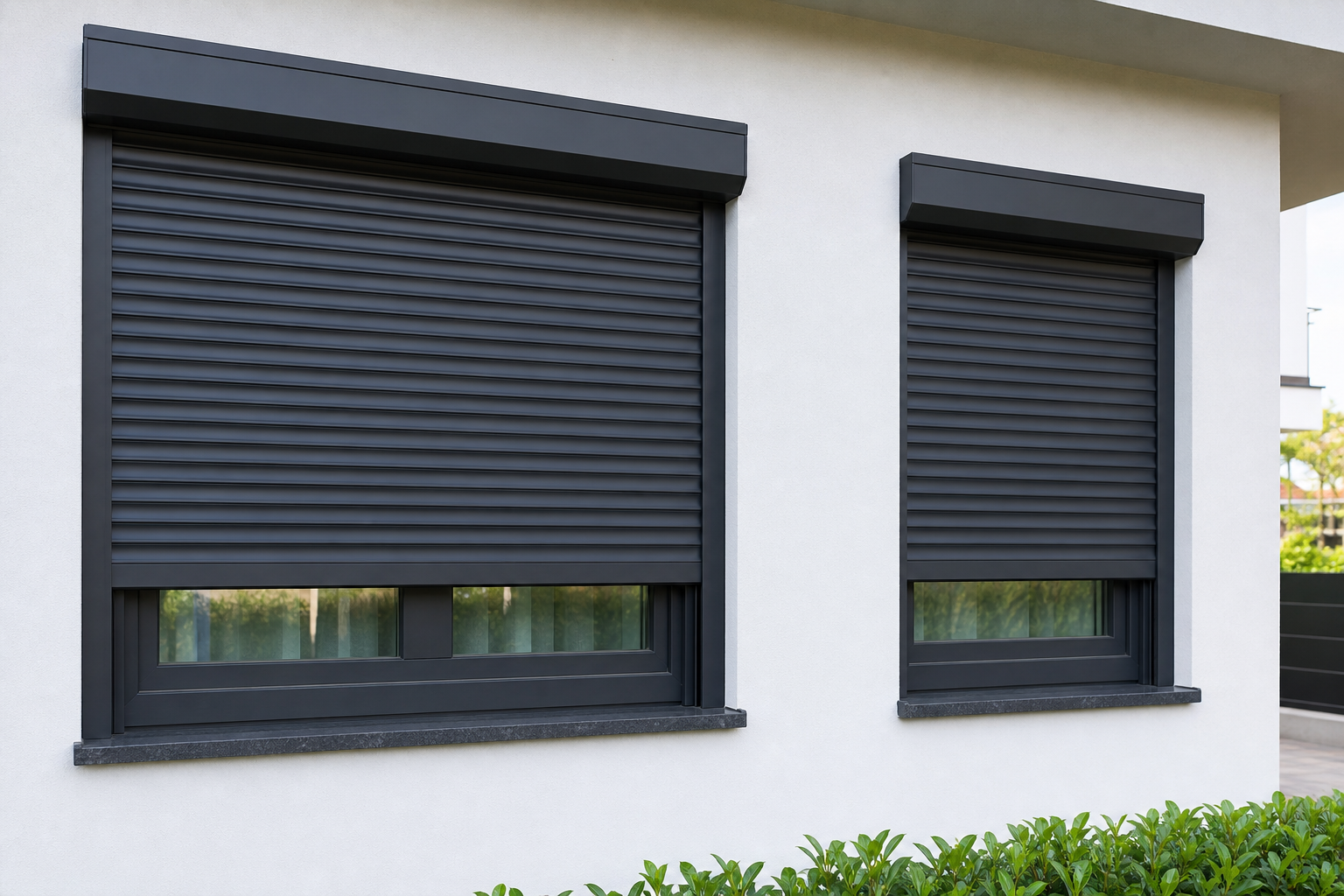 Heat and light control with blinds