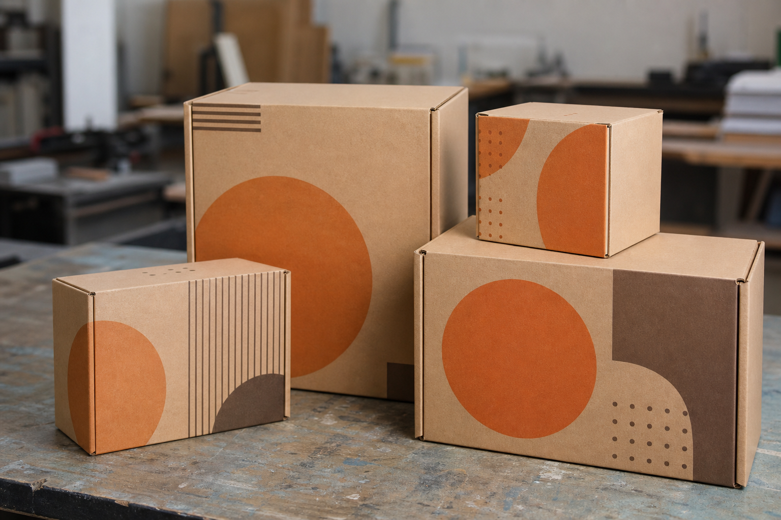 Brand visibility with printed boxes