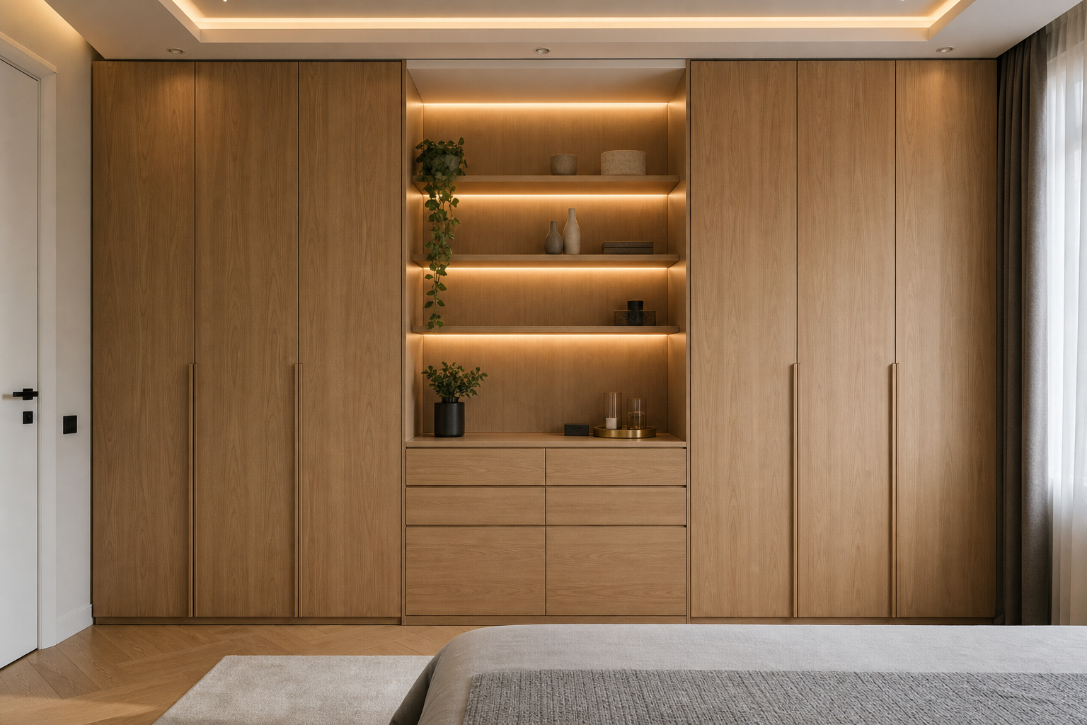 Right internal layout for wardrobes