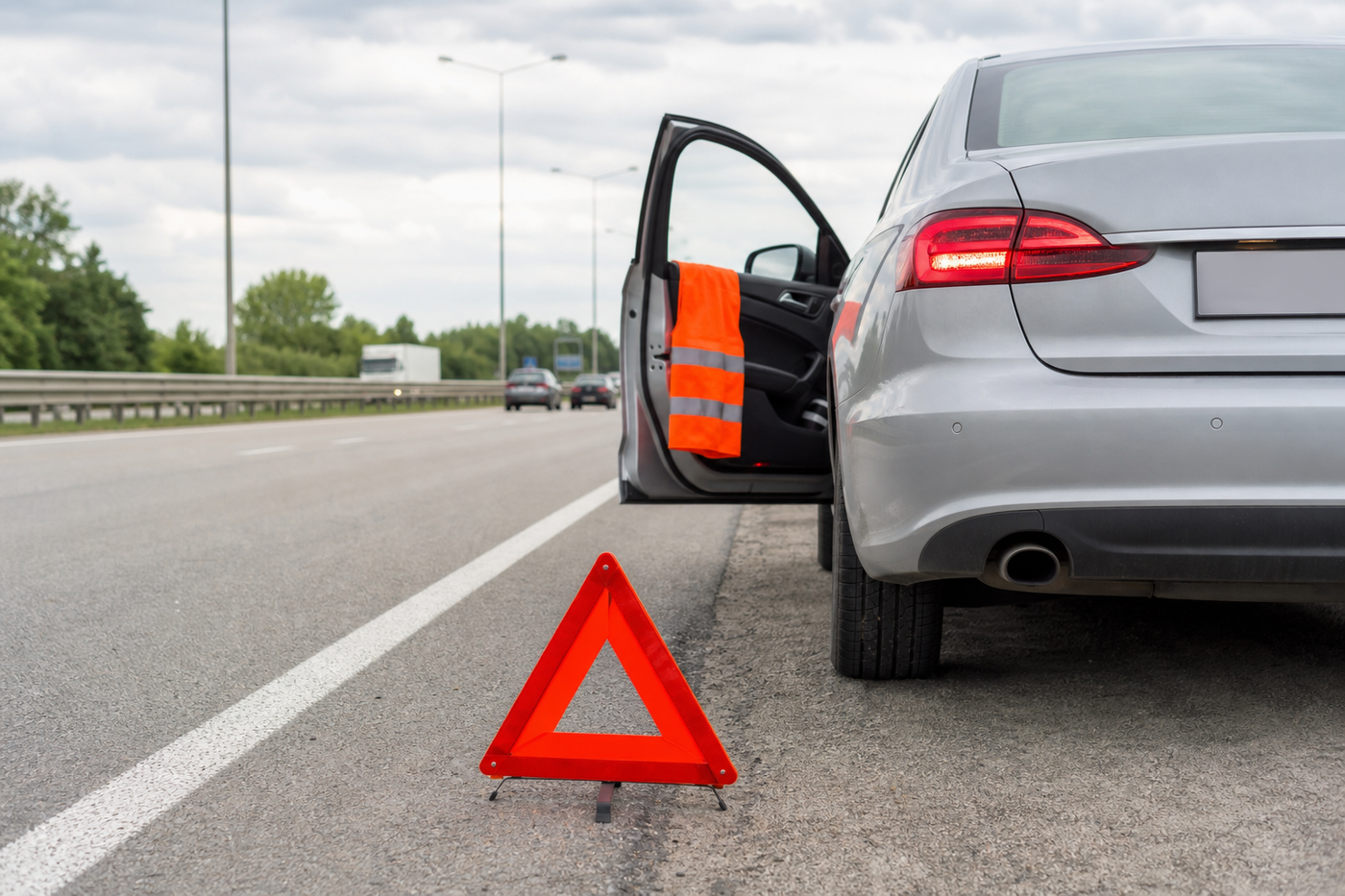 Staying safe when broken down on a motorway